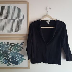 *ESSENTIAL* Crisp black cardigan